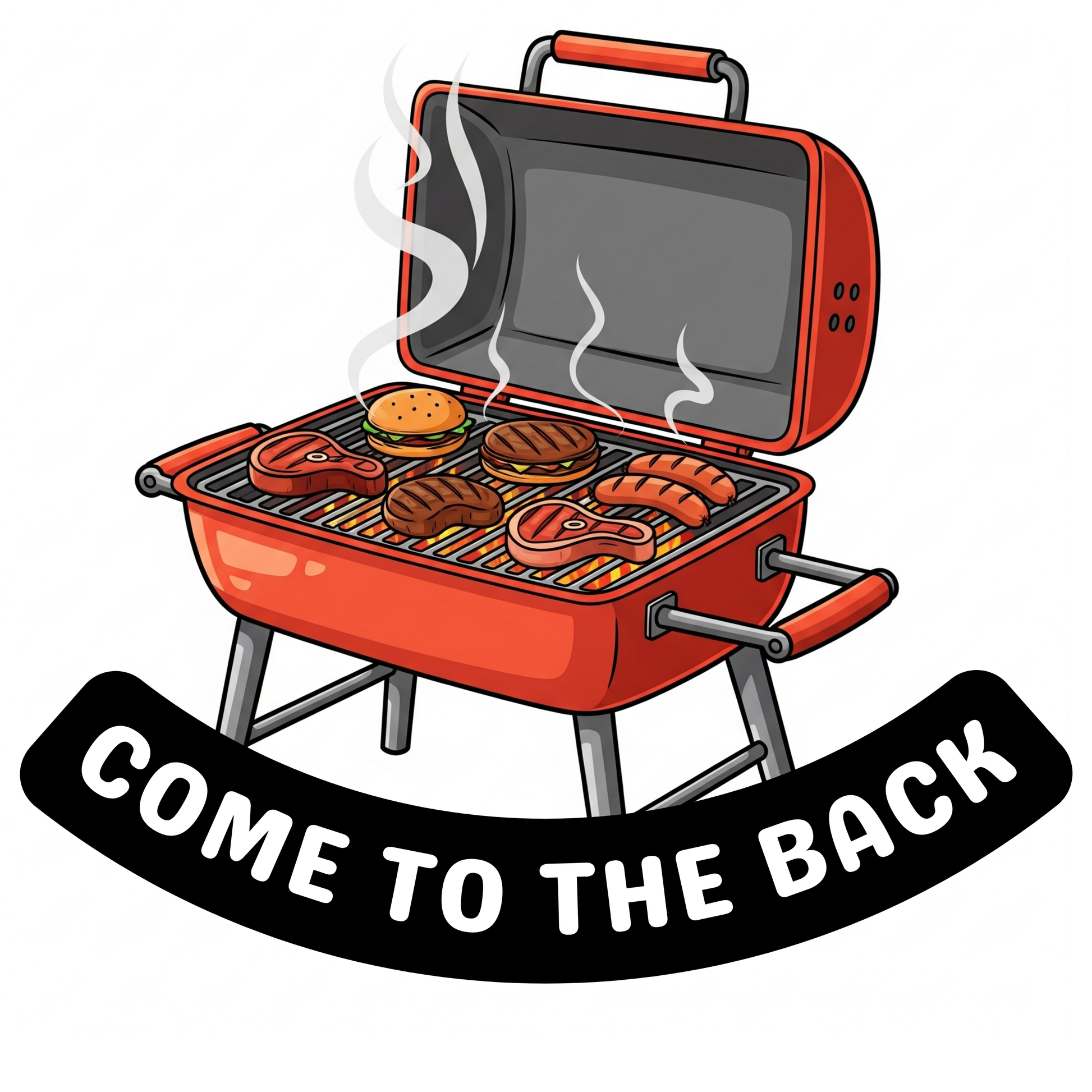 Barbecue 3D Sticker
