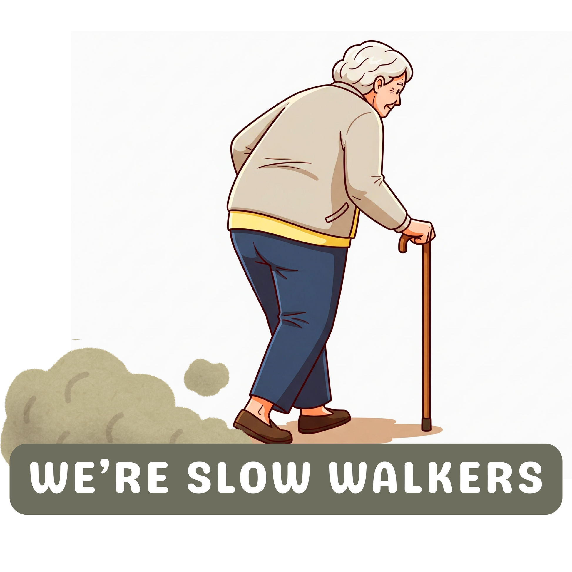 Slow Walkers 3D Sticker