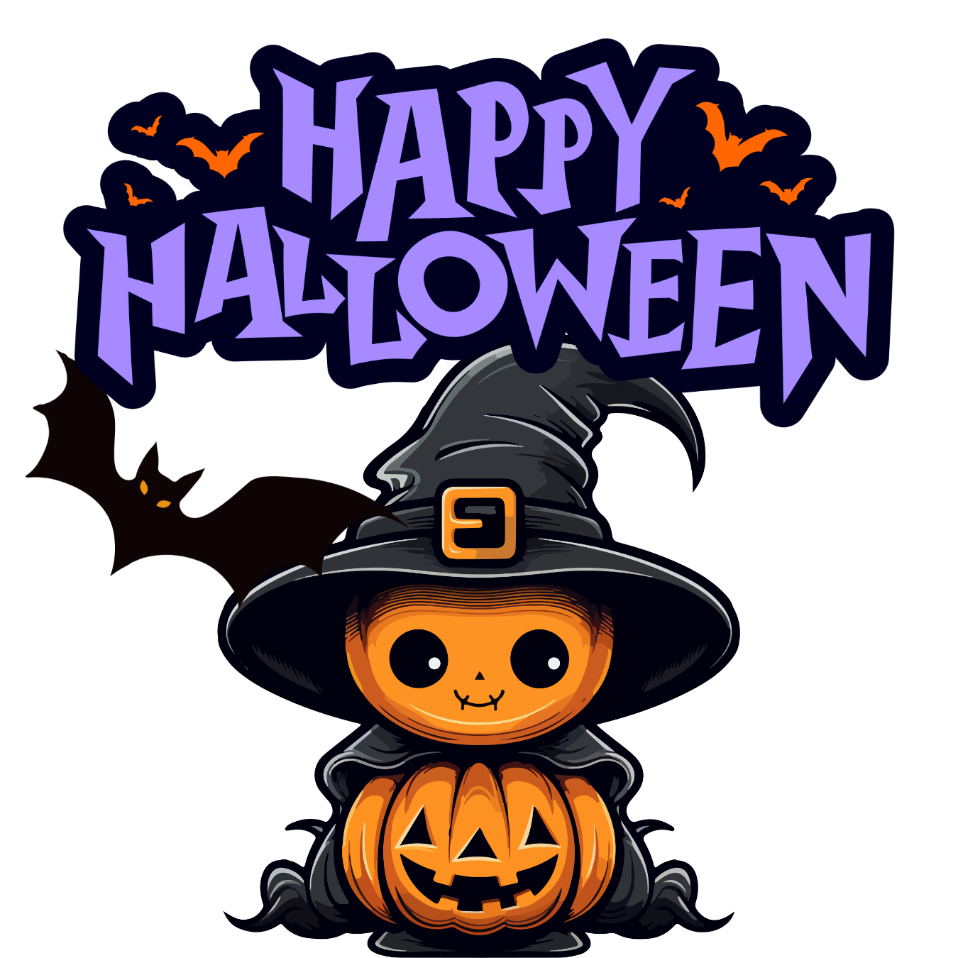 Halloween Pumpkin 3D Sticker