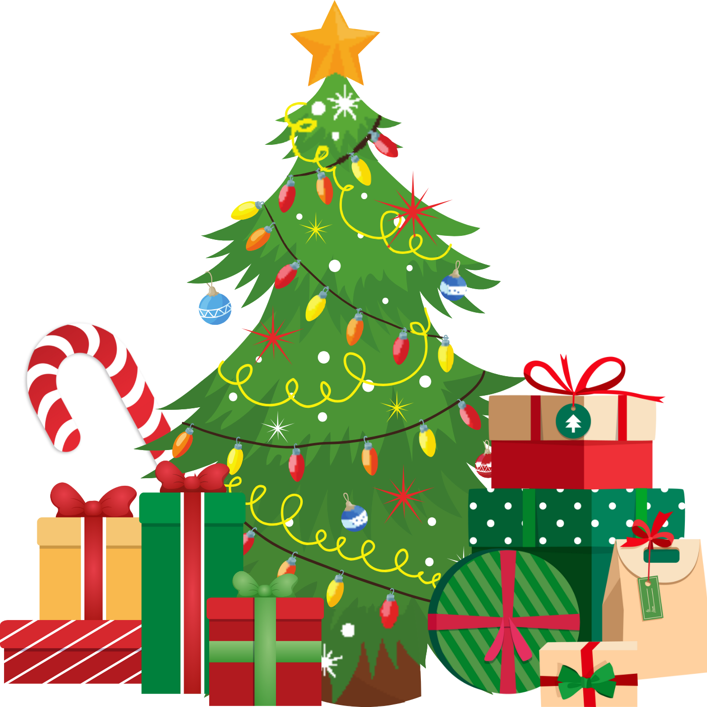 Christmas Tree 3D Sticker