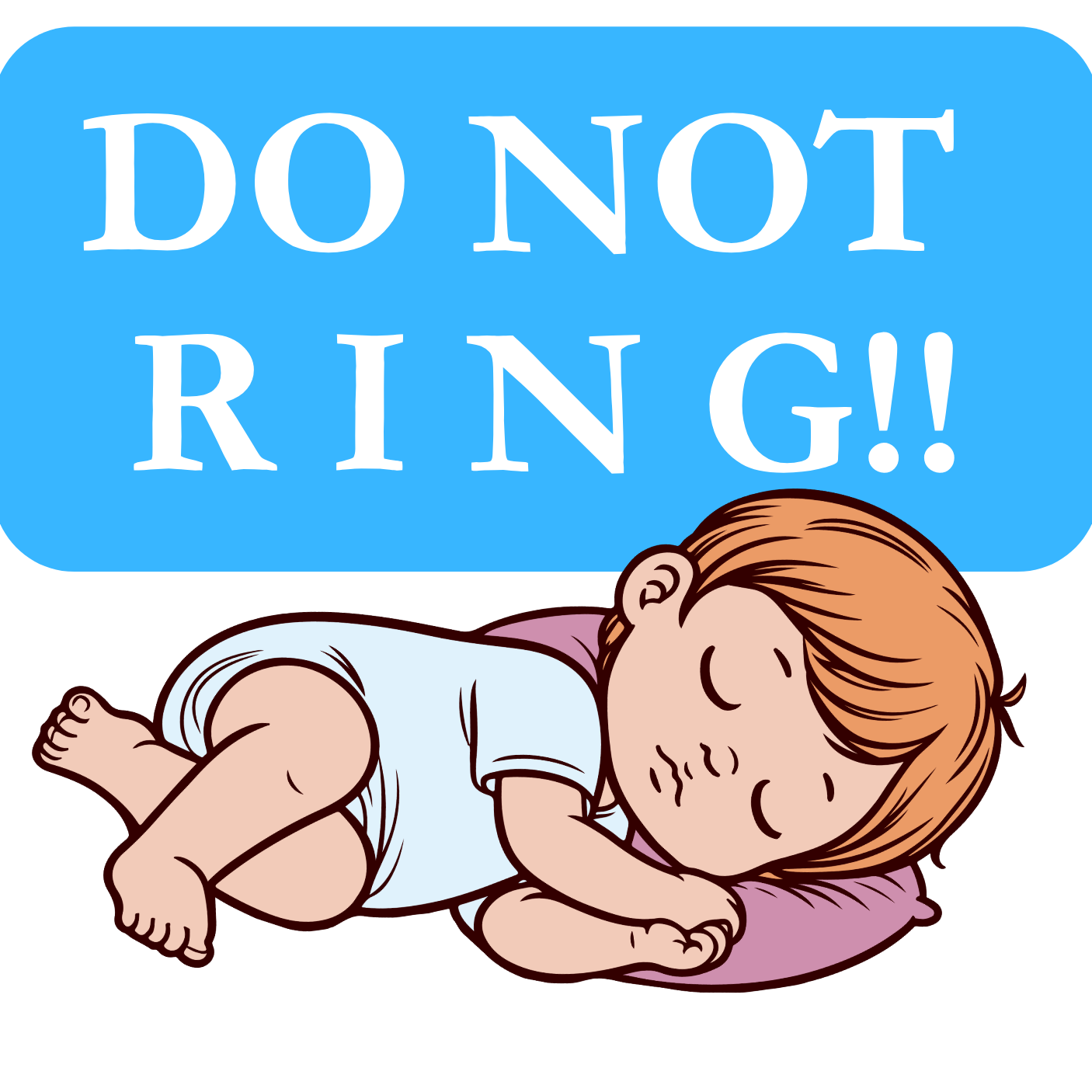 Sleeping Baby Boy 3D Sticker